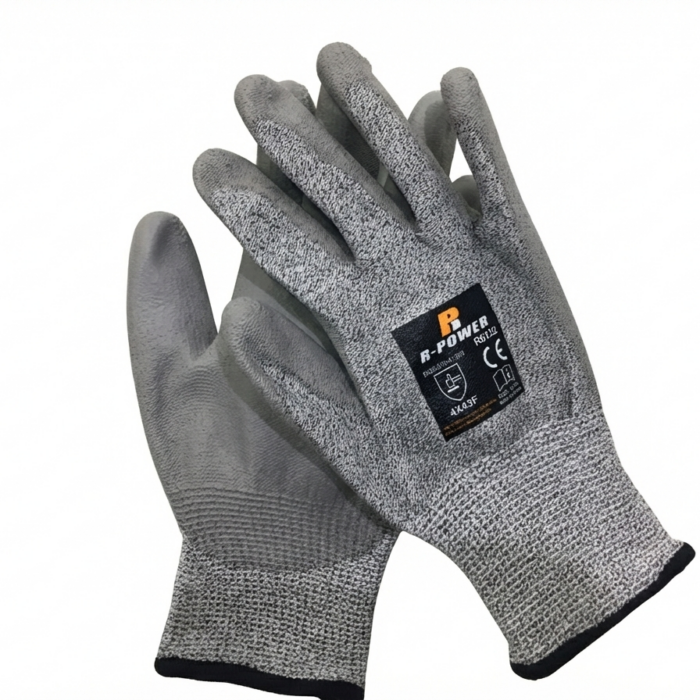 R-Power Cut Resistant Gloves PU Coated Cut Level5 R6122