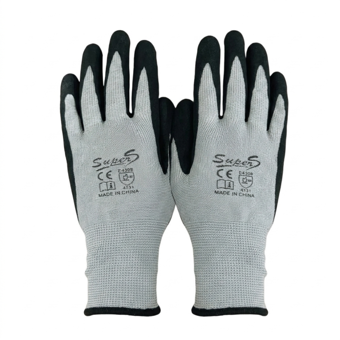SuperS Cut Resistant Gloves Nitrile Coated Sandy