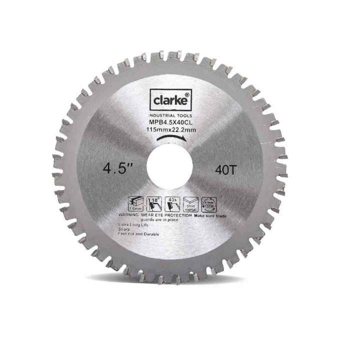 CLARKE MULTI PURPOSE BLADE 4.5"X40T MPB4.5X40CL