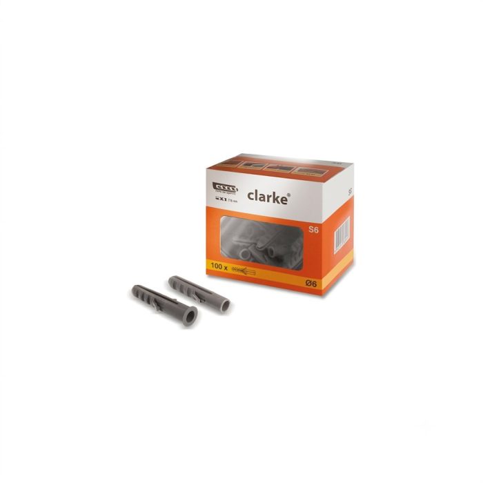 Clarke Wall Plug 6mm With Cap (CWP6CT)