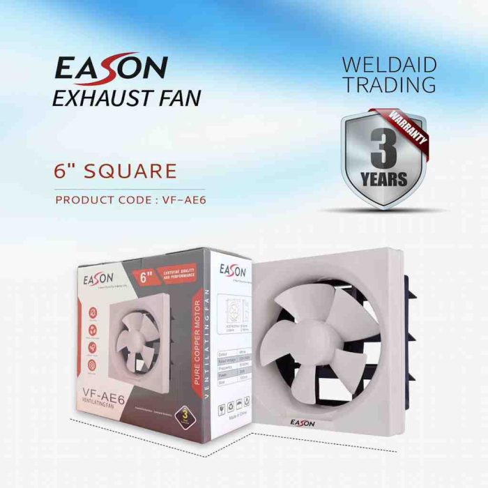 EASON 6" PVC EXHAUST FAN