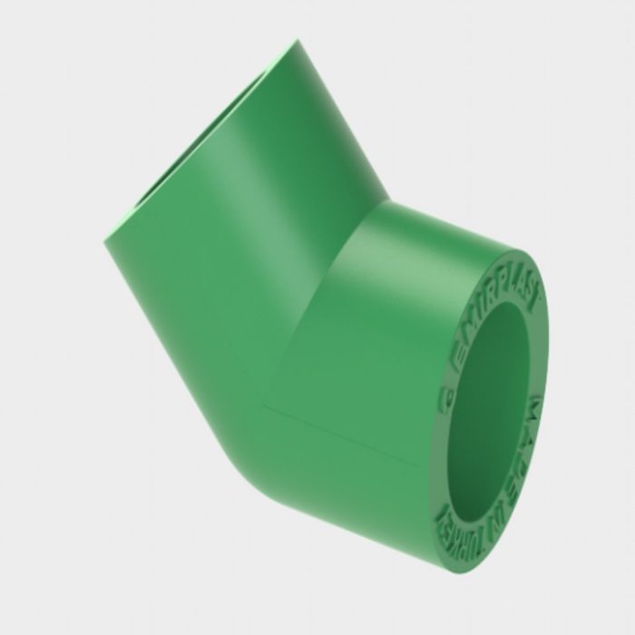 EMIRPLAST PPR 45° Elbow F/F Green