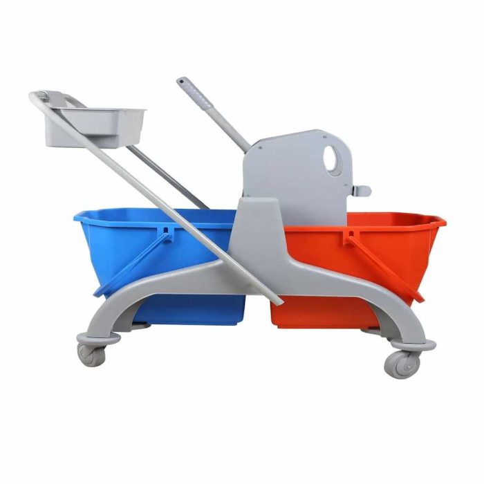 MOP BUCKET TROLLEY DOUBLE 9.6KG