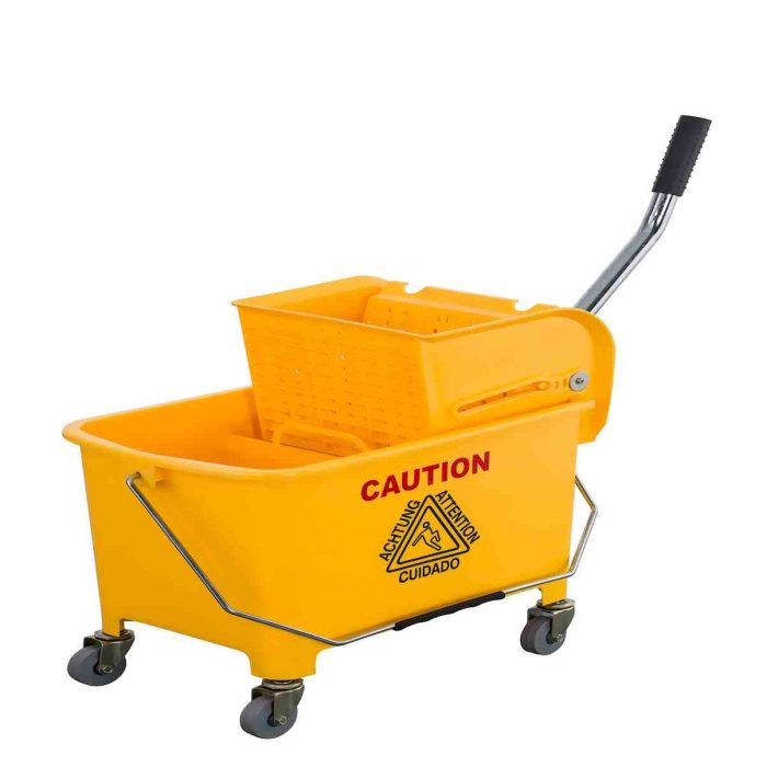 MOP BUCKET TROLLEY 19LTR YELLOW