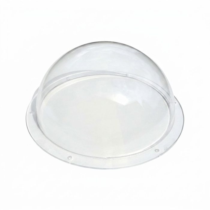 PVC Dome Cover 150mm Clear with White Base