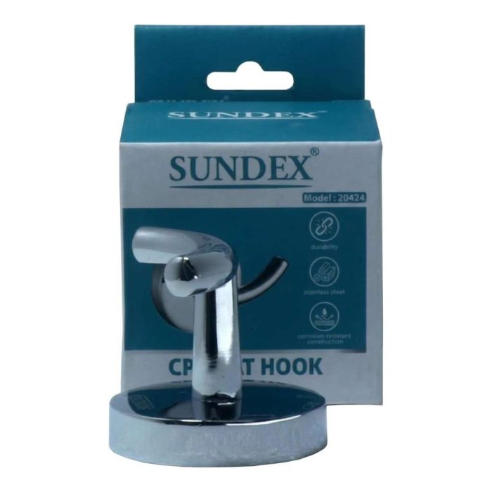 SUNDEX Chrome Plated Coat Hook 20424